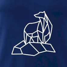 Geometrie lední medvěd na ledu