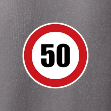 Dopravní značka - omezení rychlosti 50