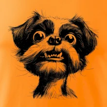 Černobílá karikatura Ši-tzu