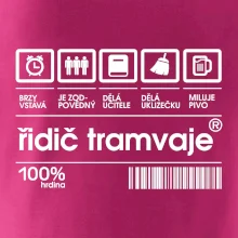 Čárový kód Řidič tramvaje