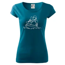 Kajak na vodě jedním tahem