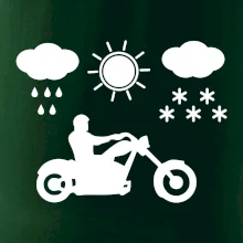 Motorkář za každého počasí - chopper