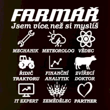 Symboly farmář - Traktorista a partner