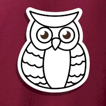 Sova kreslená na prsu