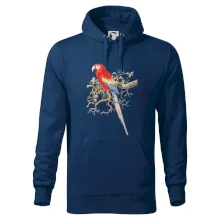 Papoušek na listnatém stromě