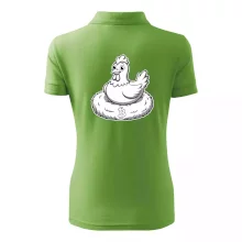 Kuře sedící na bitcoinovém hnízdě