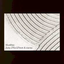 Hladítko zuby 270x127mm 8 nerez