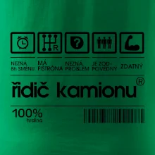 Čárový kód řidič kamionu Čárový kód řidič kamionu