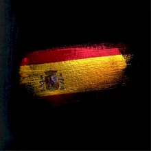 Španělská vlajka okousaná