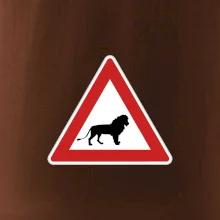 Dopravní značka - Pozor lev