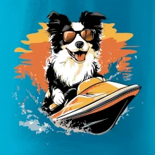 Border Kolie na vodním skútru