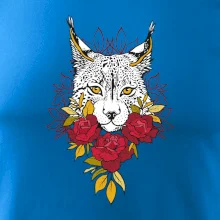 Rys s červenými růžemi  (Pecka design)