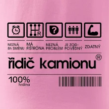 Čárový kód řidič kamionu