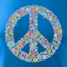 Peace symbol lístečky