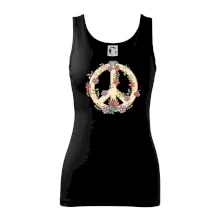 Peace symbol pískový