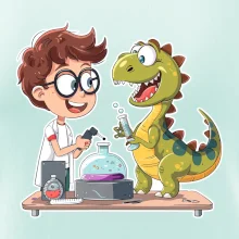 Chemik a dinosaurus - kluk