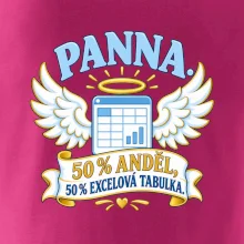 Panna. 50 % anděl, 50 % excelová tabulka