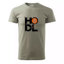 Hodl velký nápis a logo BTC