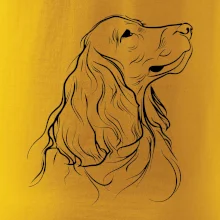 Anglický kokršpaněl černá kresba