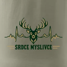 Srdce myslivce jelen a tepová křivka