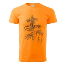 Konopí kytka černobílá