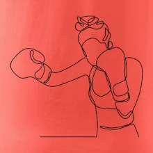 Žena boxerka jedním tahem