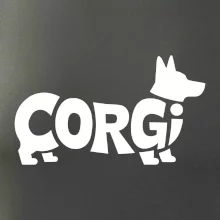 Corgi nápis v těle