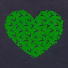 Vánoční jeleni v srdci