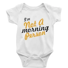 I'm not a morning person I'm not a morning person