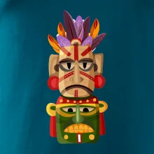 Mayové maska s peřím