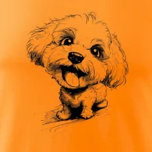 Černobílá karikatura Bišonek