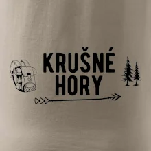 Krušné hory nápis