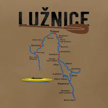 Mapa řeky Lužnice