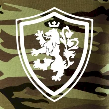 Český lev erb na prsu a na zádech