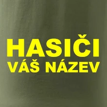 Hasiči - žlutý nápis - váš název sboru