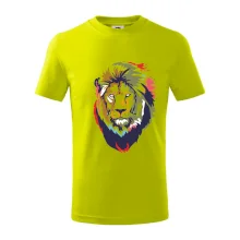 Hlava lva kreslená jednoduchá