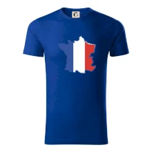 Francouzská vlajka mapa obrys