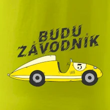 Budu závodník žluté  auto