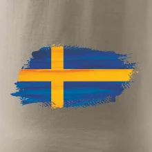 Švédská vlajka kreslená