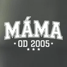 Máma od roku - sportovní nápis (váš ročník)