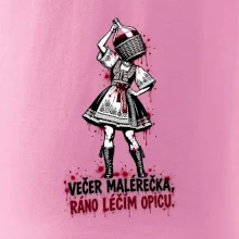 Streetart - Večer malérečka, ráno léčím opicu