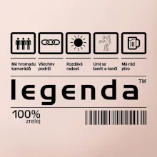 Čárový kód - Legenda