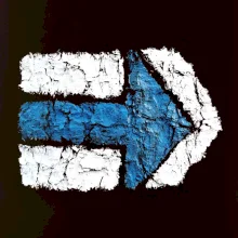 Párová turistická značka modrá