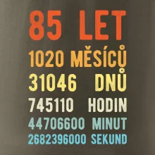 Narozeniny 85 přepočet času