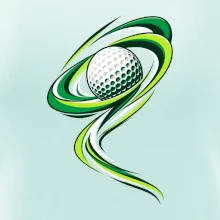 Golfový míček zelená dynamika