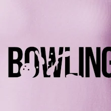 Bowling nápis kuželky