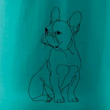 Francouzský buldoček černá kresba