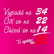 Vypadá, cítí se, chová se - 70 let