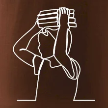 Student a kniha jedním tahem