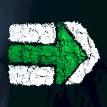 Párová turistická značka zelená